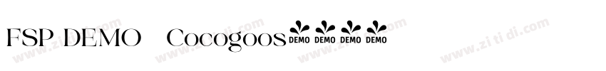 FSP DEMO   Cocogoos字体转换